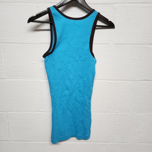 Large Lazy One Turquoise Tank Top - Picture 4 of 4